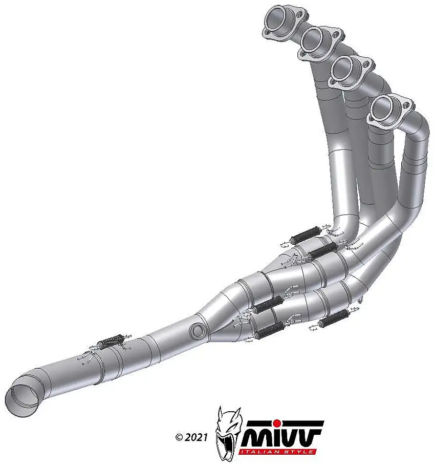 Collettori Mivv in acciaio inox per Kawasaki Z 900 17-19