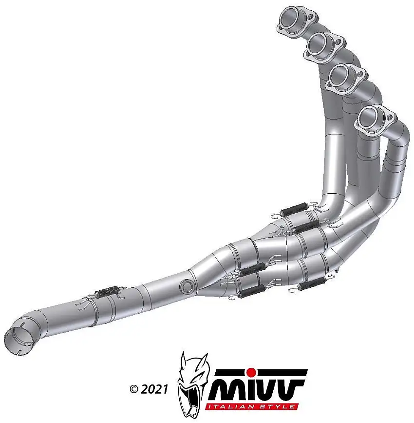 Collettori Mivv in acciaio inox per Kawasaki Z 900 20-24