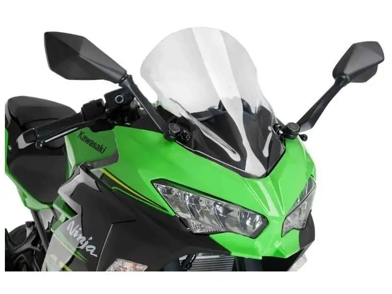 Vetro Cupolino plexyglass Racingbike modello Racing HP per Kawasaki Ninja 400 18-24 colore fume chiaro