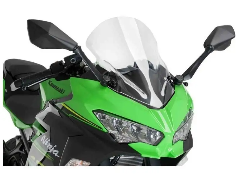 Vetro Cupolino plexyglass Racingbike modello Racing HP per Kawasaki Ninja 400 18-24 colore trasparente