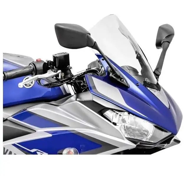Vetro Cupolino plexyglass Racingbike modello Racing HP per Yamaha R3 15-18 colore fume chiaro