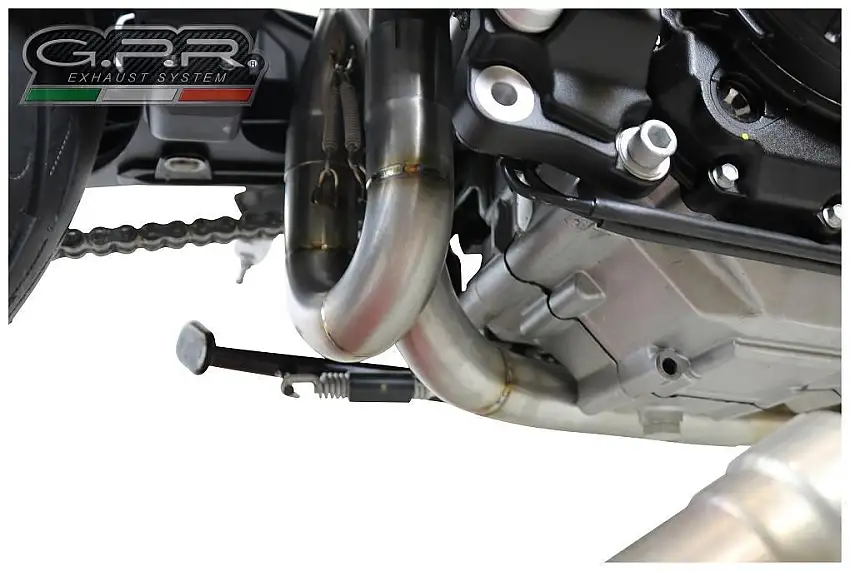 Tubo di raccordo elimina catalizzatore GPR in acciaio inox per Aprilia Shiver 900 17-20