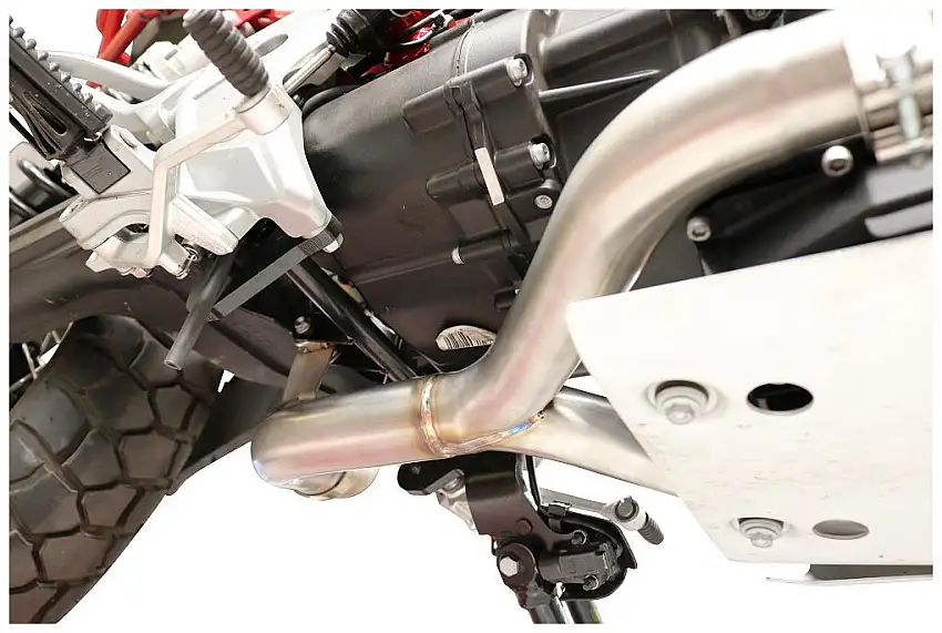 Tubo di raccordo elimina catalizzatore GPR in acciaio inox per Moto Guzzi V85 TT 19-20