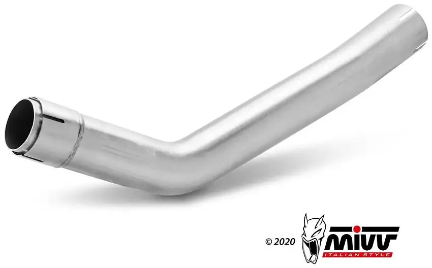 Tubo di raccordo elimina catalizzatore Mivv in acciaio inox per Benelli Leoncino 500 17-24