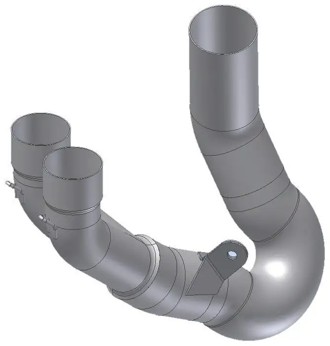 Tubo di raccordo elimina catalizzatore Mivv in acciaio inox per Ducati Hypermotard 950 SP 19-20