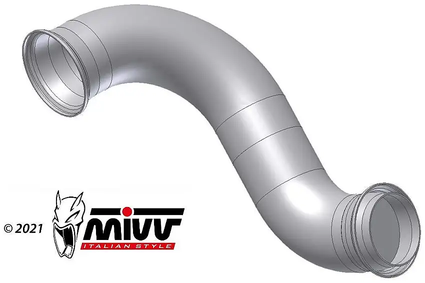 Tubo di raccordo elimina catalizzatore Mivv in acciaio inox per KTM 890 Duke 20-24