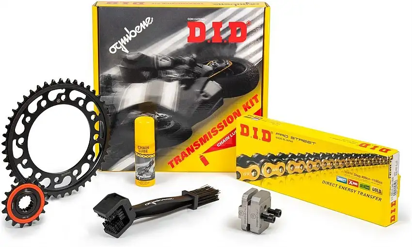Kit trasmissione DID per Yamaha MT-09 Tracer 900 GT 18-20 ( Catena DID 525 VX3 G&B 118 maglie - Pignone 16 - Corona 45 - Passo 525)