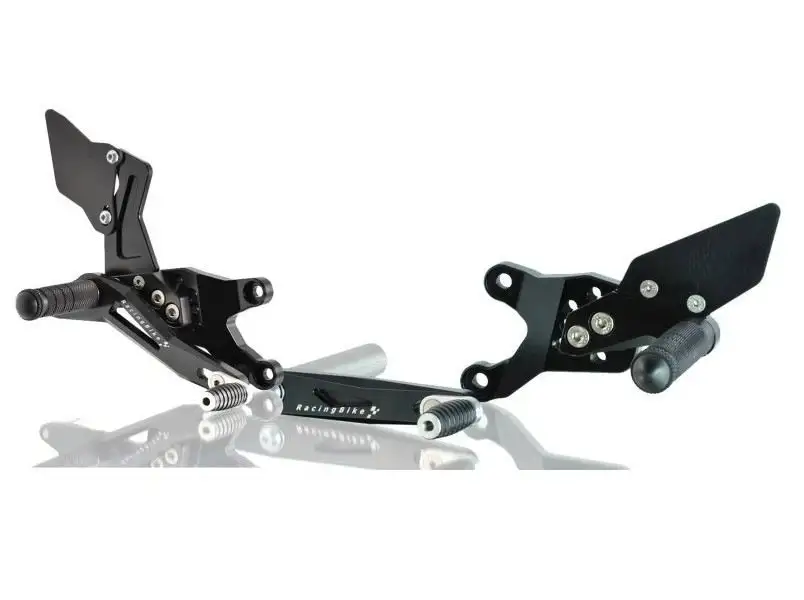 Pedane arretrate Racingbike per Honda CBR 600 RR 07-16 | 23-25 con poggiapiede fisso colore nero