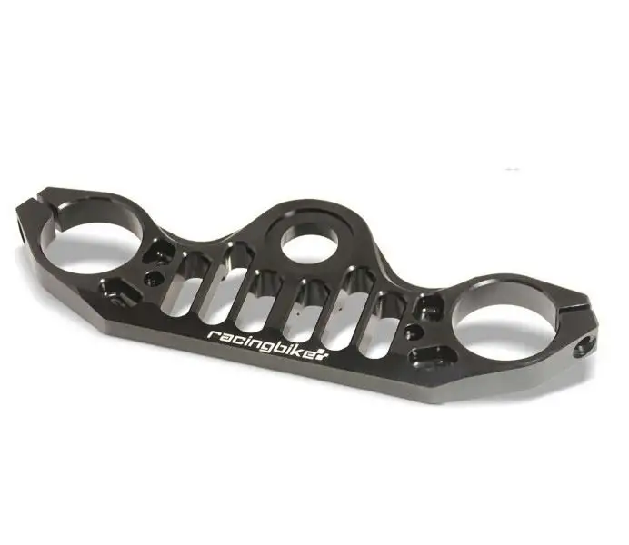 Piastra superiore alleggerita Racing Racingbike per Yamaha R1 M 17-25 colore nero