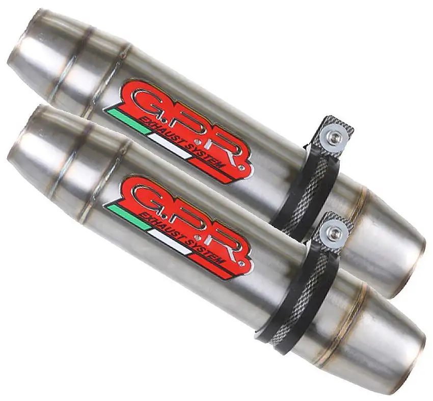 Terminali di scarico GPR deeptone inox omologato per Kawasaki ZZR 600 02-06 (coppia)