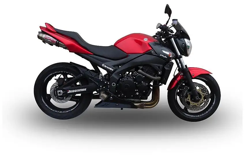 Terminali di scarico GPR deeptone inox omologato per Suzuki GSR 600 06-11 (coppia)