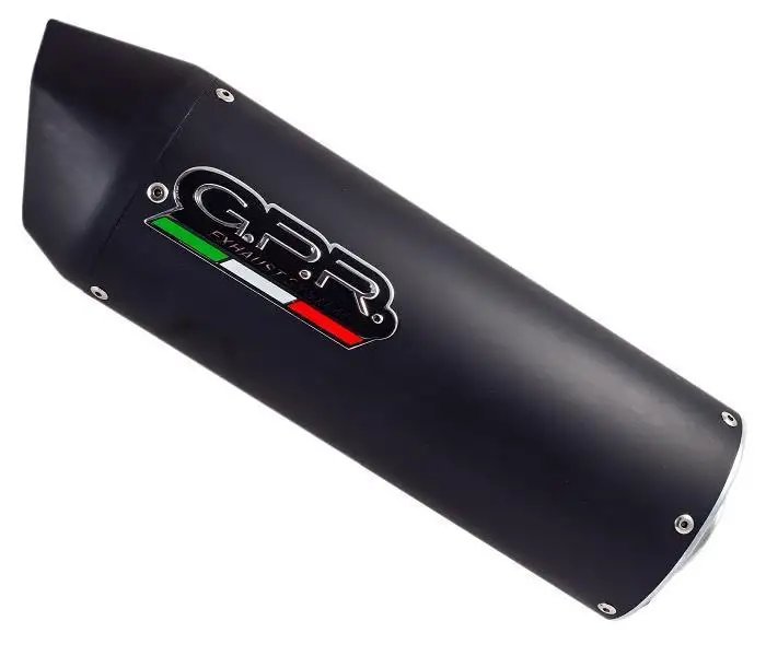 Terminali di scarico GPR furore nero non omologato per Aprilia Dorsoduro 750 08-16 (coppia)