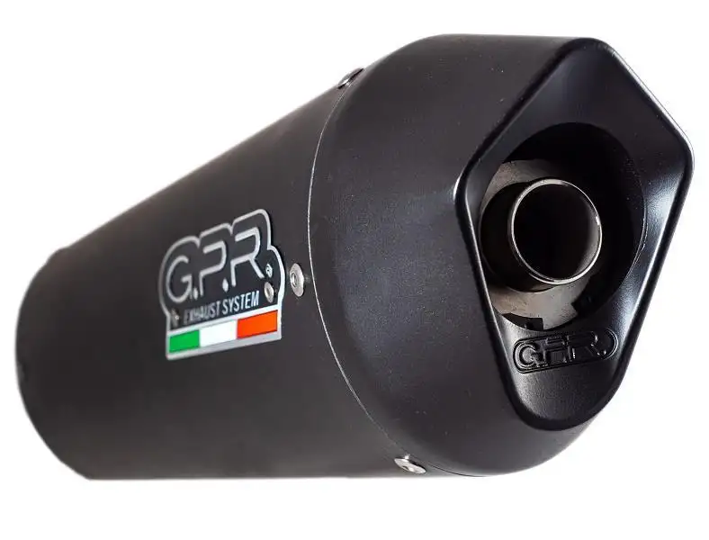 Terminali di scarico GPR furore nero omologato per Cagiva Raptor 650 01-05 (coppia)
