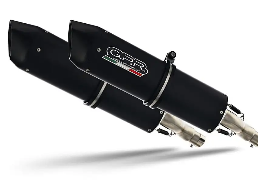 Terminali di scarico GPR furore nero omologato per Ducati Monster 695 06-08 (coppia)