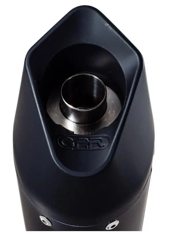 Terminali di scarico GPR furore nero omologato con catalizzatore per Kawasaki Z 1000 07-09 (coppia)