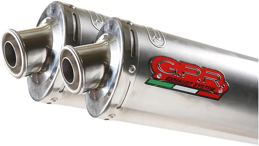 Terminali di scarico GPR inox tondo / round omologato per Ducati Monster S4R 998 06-07 (coppia)