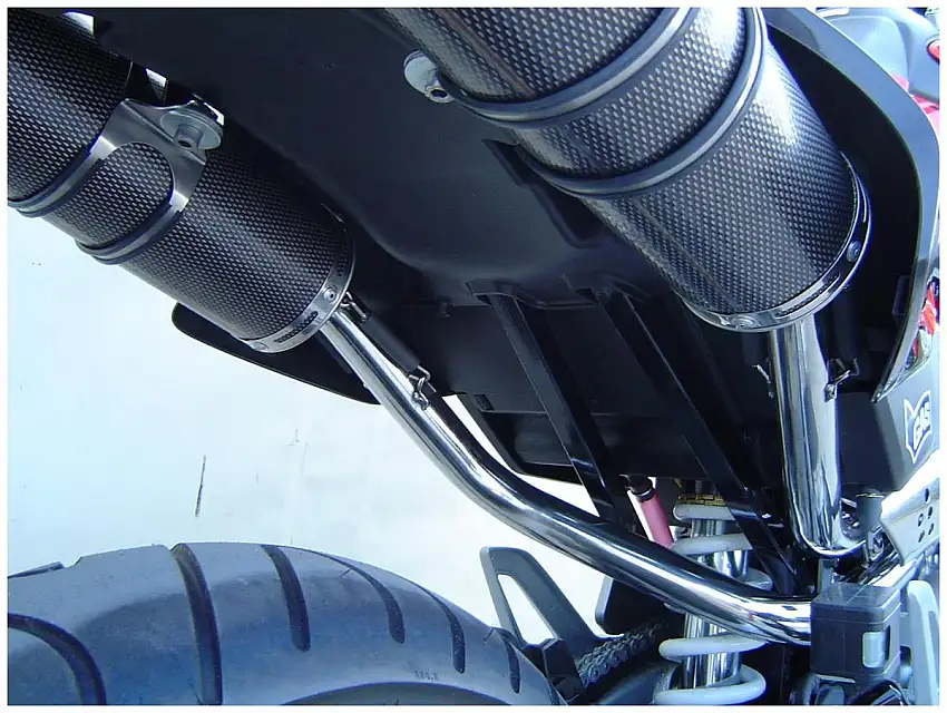 Terminali di scarico GPR inox tondo / round omologato per Honda FMX 650 05-06 (coppia)