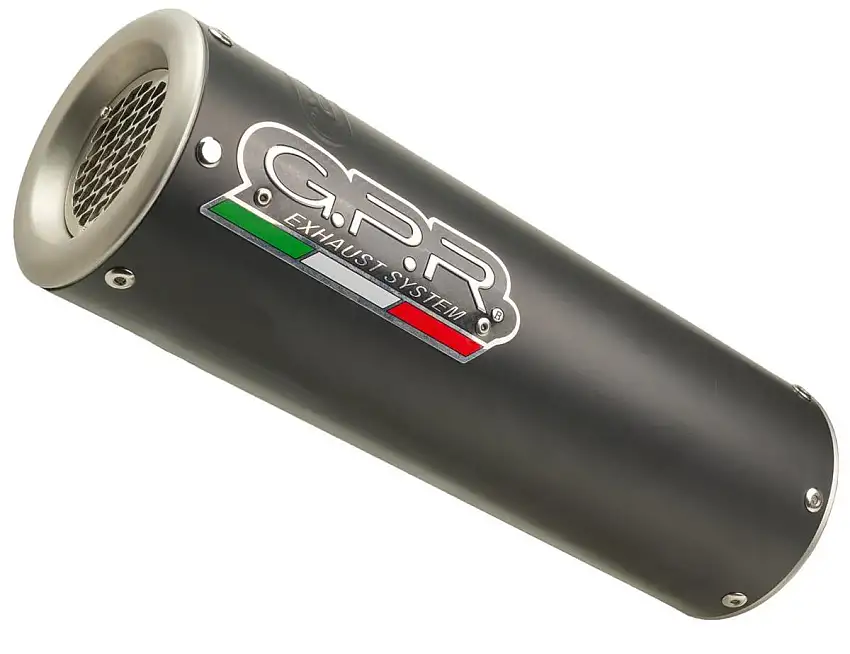 Terminali di scarico GPR m3 black titanium omologato con catalizzatore per Ducati Monster 1100 09-10 (coppia)