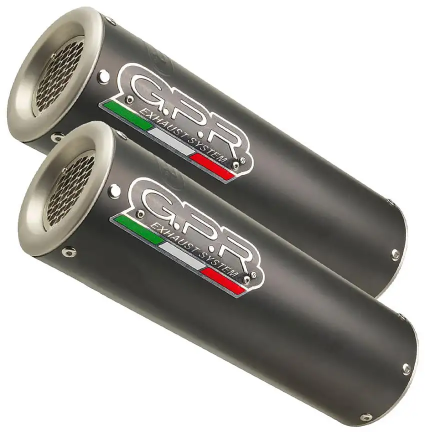 Terminali di scarico GPR m3 black titanium omologato per Suzuki GSX-R 1000 09-11 (coppia)