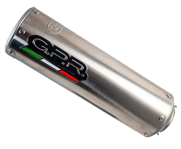 Terminali di scarico GPR m3 inox omologato con catalizzatore per Kawasaki Z 1000 07-09 (coppia)