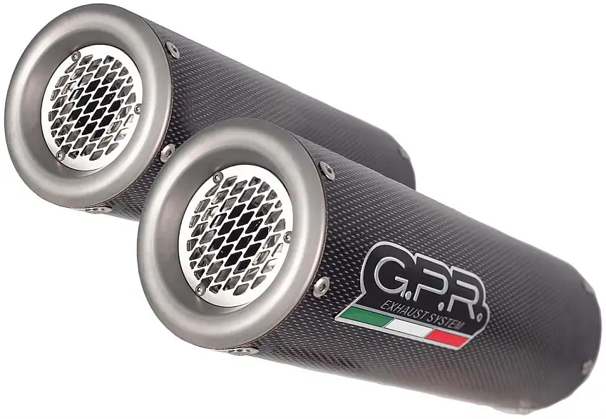 Terminali di scarico GPR m3 poppy omologato per Honda VTR 1000 F 97-07 (coppia)