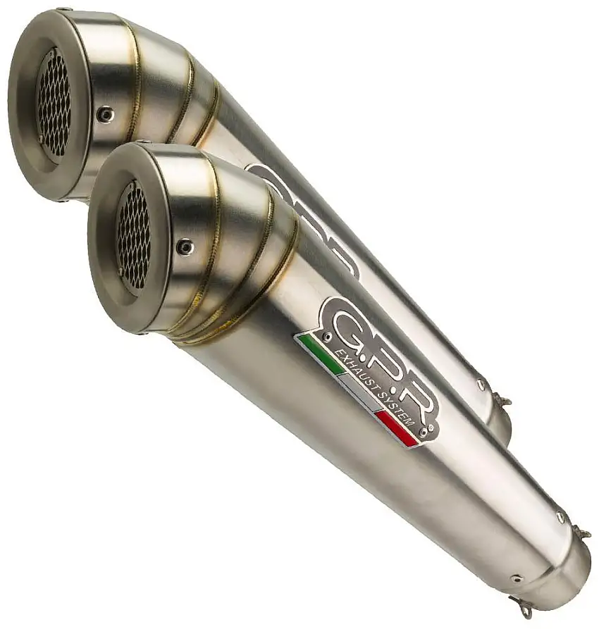 Terminali di scarico GPR powercone evo omologato con catalizzatore per Husqvarna SMR 630 10-12 (coppia)