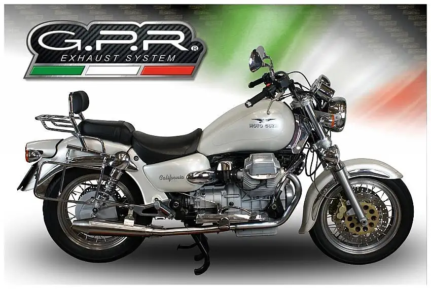 Terminali di scarico GPR vintacone omologato per Moto Guzzi California 1100 EV 97-05 (coppia)