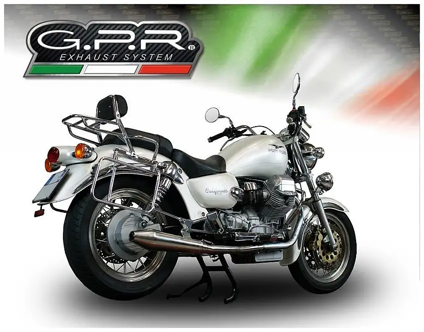 Terminali di scarico GPR vintacone omologato per Moto Guzzi California 1100 Special 97-02 (coppia)