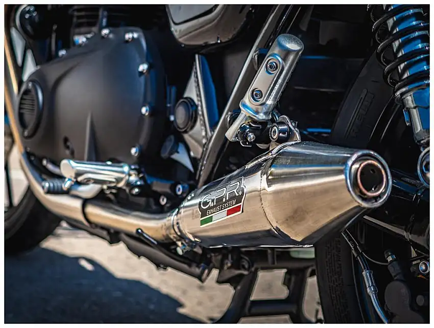 Terminali di scarico GPR vintacone omologato per Triumph Street Twin 900 20-21 (coppia)
