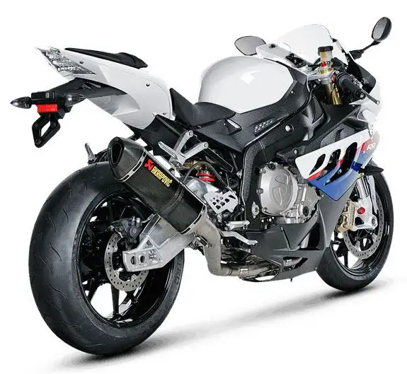 Scarico completo Akrapovic Racing non omologato con collettori in acciaio e terminale in carbonio per BMW S 1000 RR 10-14