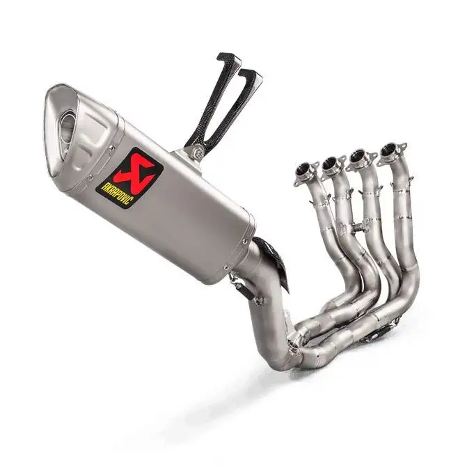 Scarico completo Akrapovic Racing non omologato con collettori in acciaio e terminale in titanio per Honda CBR 1000 RR 17-19