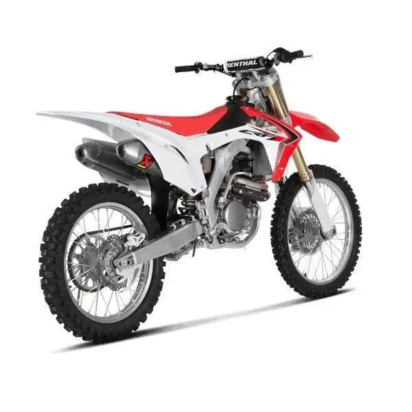 Scarico completo Akrapovic Evolution non omologato con collettori in titanio e terminali in titanio per Honda CRF 250 R 14-15