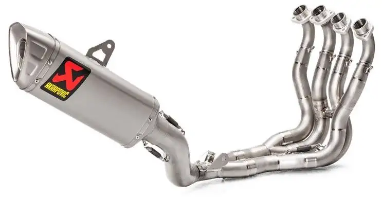 Scarico completo Akrapovic Racing non omologato con collettori in acciaio e terminale in titanio per Suzuki GSX-R 1000 17-25