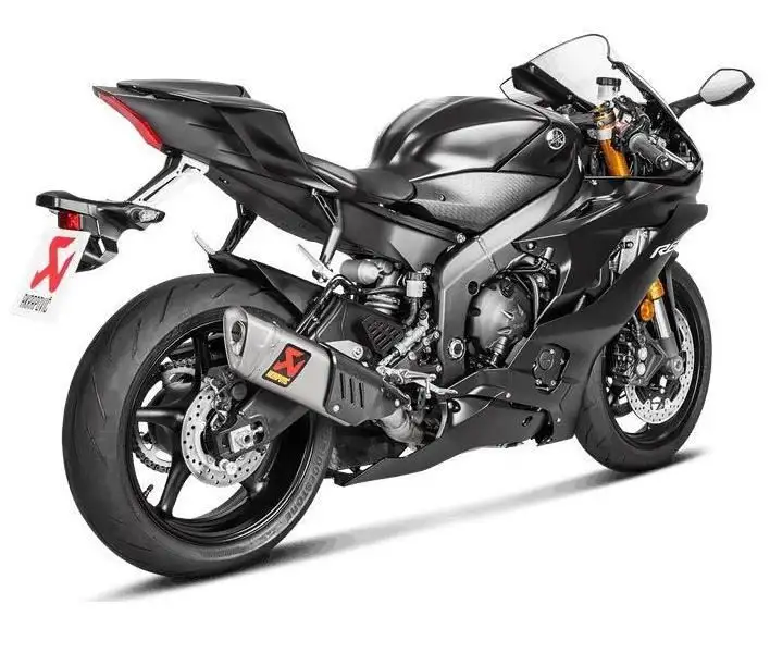 Scarico completo Akrapovic Evolution non omologato con collettori in titanio e terminale in titanio per Yamaha R6 17-25