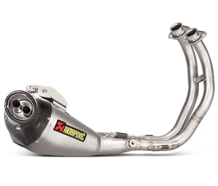 Scarico completo Akrapovic Racing omologato Euro 4 con collettori in acciaio e terminale in titanio per Yamaha XSR 700 16-20