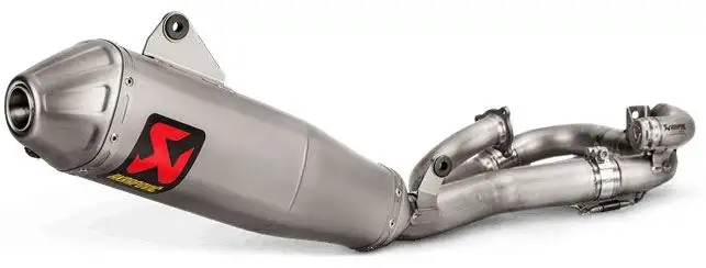 Scarico completo Akrapovic Evolution non omologato con collettori e terminale in titanio per Yamaha YZ 450 F 20-22
