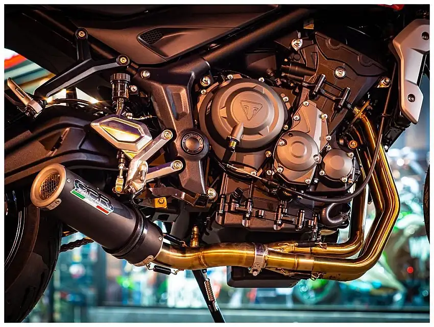 Scarico completo alto GPR m3 black titanium omologato per Triumph Tiger 660 Sport 22-24