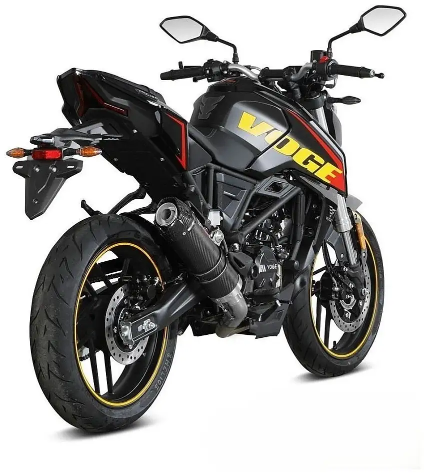 Scarico completo alto Mivv GP omologato carbonio con fondello in carbonio per Voge Brivido 125 R 23-24