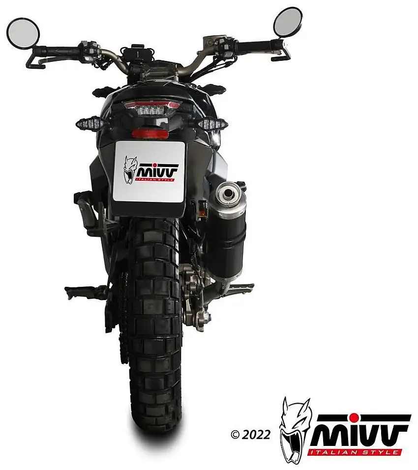 Scarico completo alto Mivv GP omologato inox nero per zontes zt 125 g1 21-24