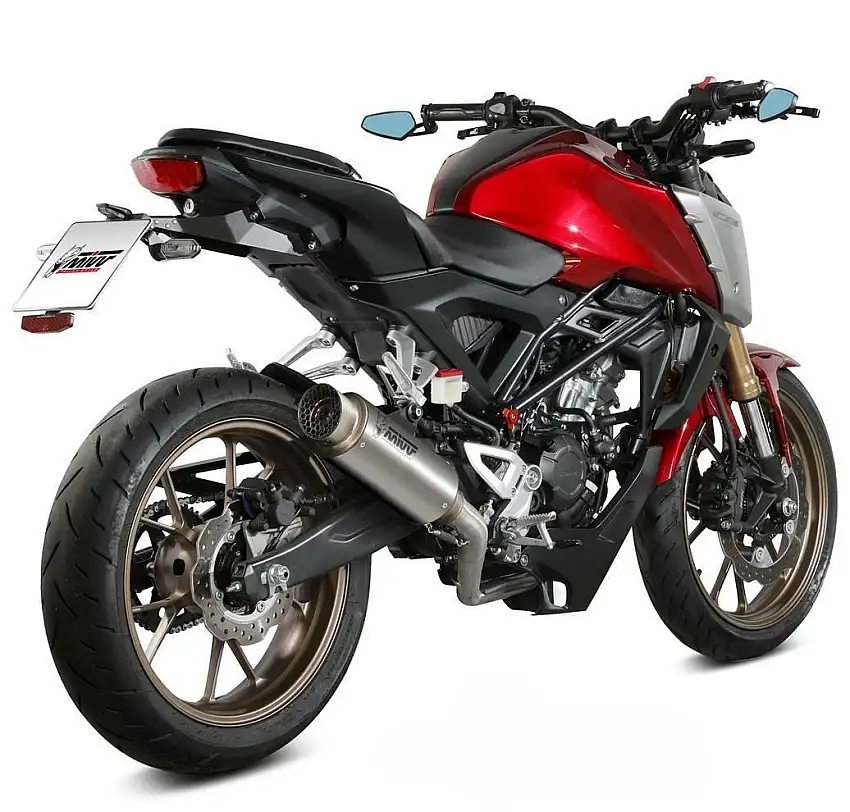 Scarico completo alto Mivv GPpro omologato titanio per Honda CB 125 R 21-24
