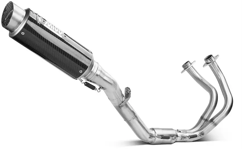 Scarico completo alto Mivv GPpro omologato carbonio per Kawasaki Ninja 650 24-25