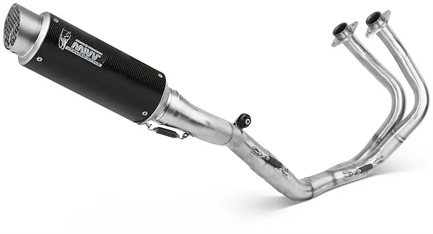 Scarico completo alto Mivv GPpro omologato carbonio per Kawasaki Z 650 17-23