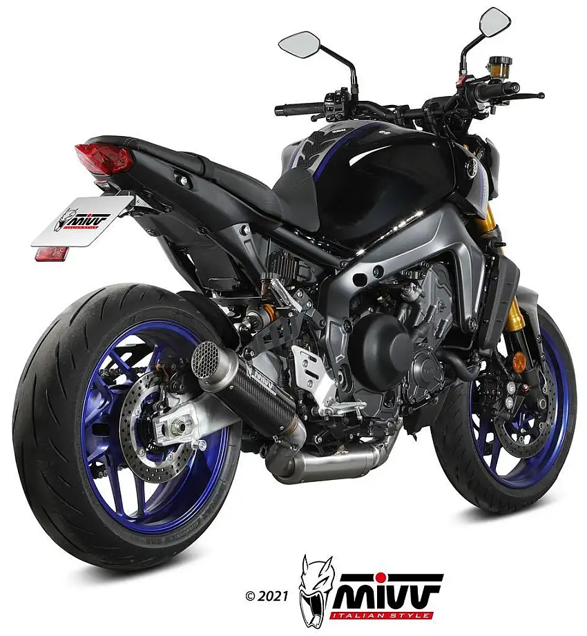 Scarico completo alto Mivv GPpro omologato carbonio per Yamaha MT-09 SP 21-23