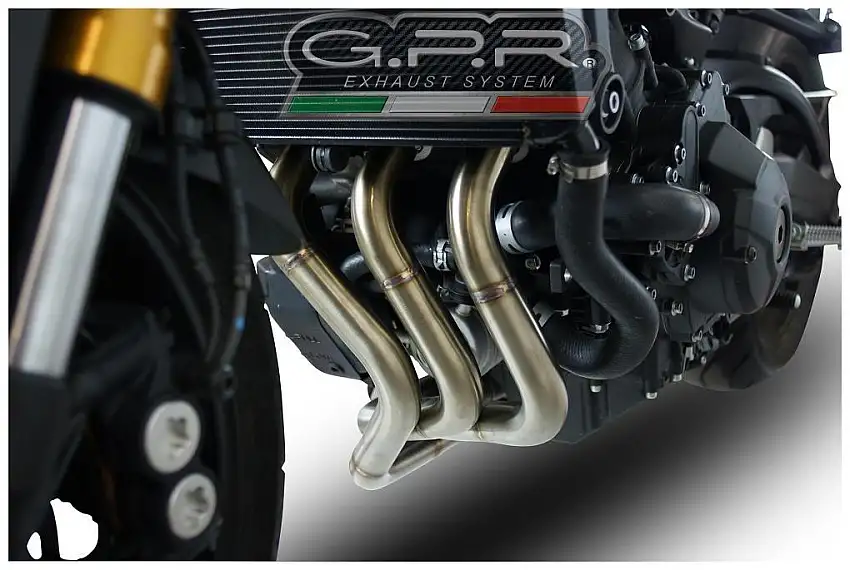 Scarico completo basso GPR furore evo4 nero omologato con catalizzatore per Yamaha Tracer 900 17-20
