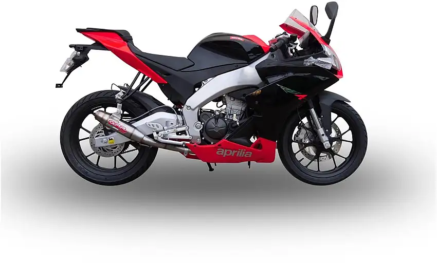 Scarico completo GPR deeptone inox omologato con catalizzatore per Aprilia RS4 125 11-16