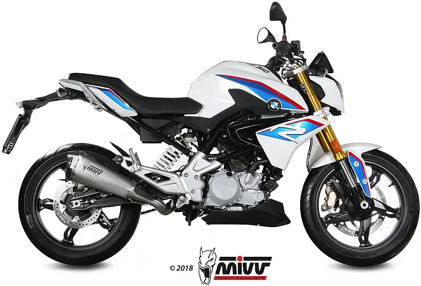 Scarico completo Mivv DELTA RACE omologato inox per BMW G 310 R 18-24