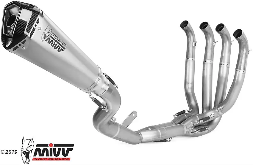 Scarico completo Mivv DELTA RACE non omologato titanio per Kawasaki ZX-10R 16-24