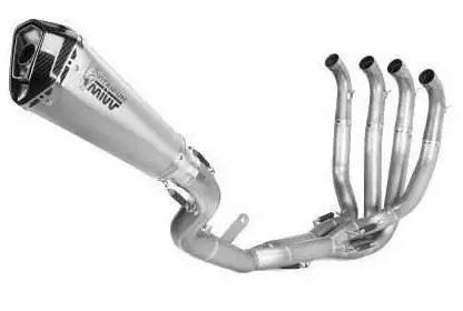 Scarico completo Mivv DELTA RACE non omologato inox per Kawasaki ZX-10RR 17-24
