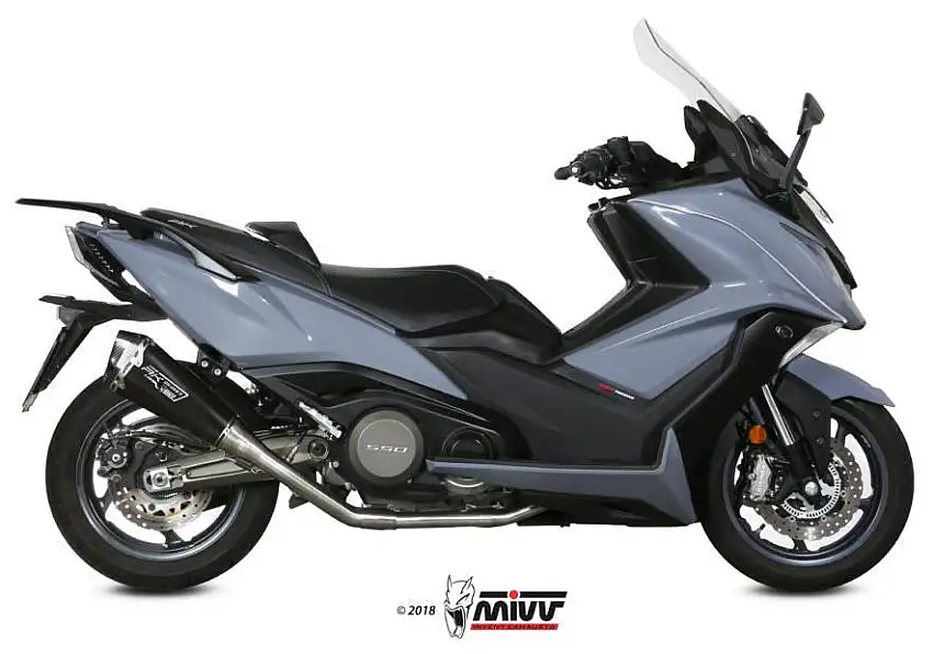 Scarico completo Mivv DELTA RACE non omologato inox per Kymco AK 550 17-20
