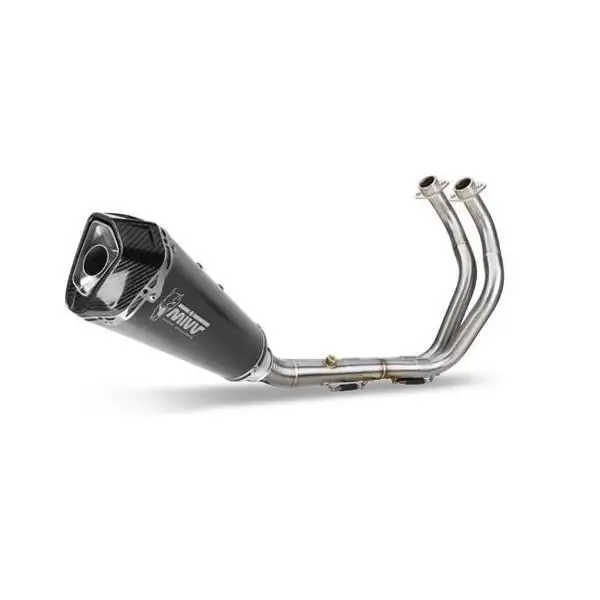 Scarico completo Mivv DELTA RACE omologato inox nero per Yamaha MT-07 14-20